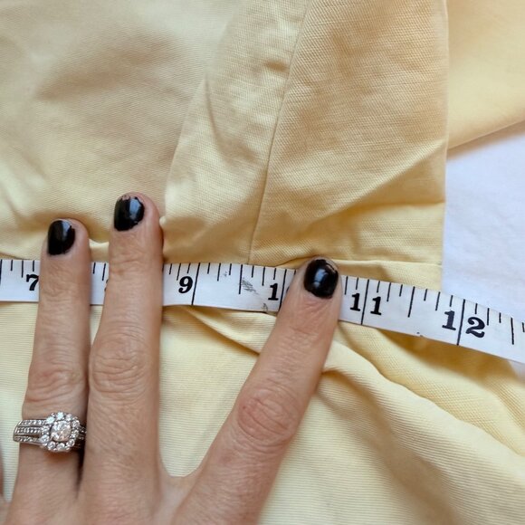 Khakis By Gap Boyfriend Roll-Up Womens Yellow Cotton Shorts Size 6 - Picture 8 of 10